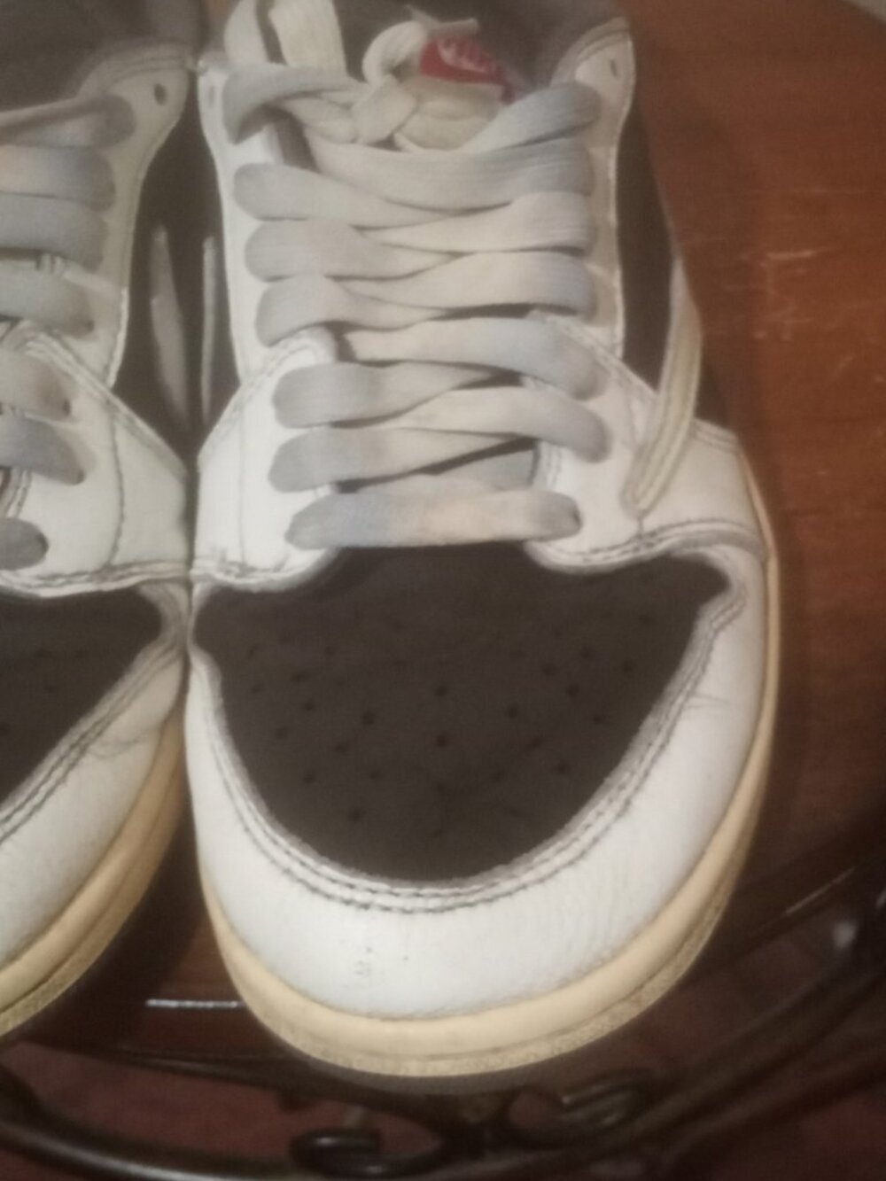 Men's Jordan 1 Retro Low OG SP Travis Scott Reverse Mocha Size 7, PREOWNED - Picture 9 of 16